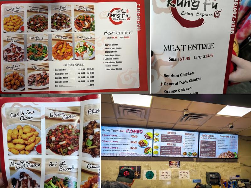KUNG FU CHINA EXPRESS Menu