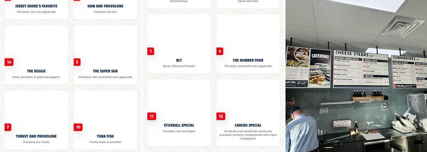 Jersey Mike's Subs Menu