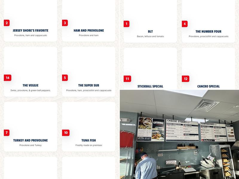 Jersey Mike's Subs Menu