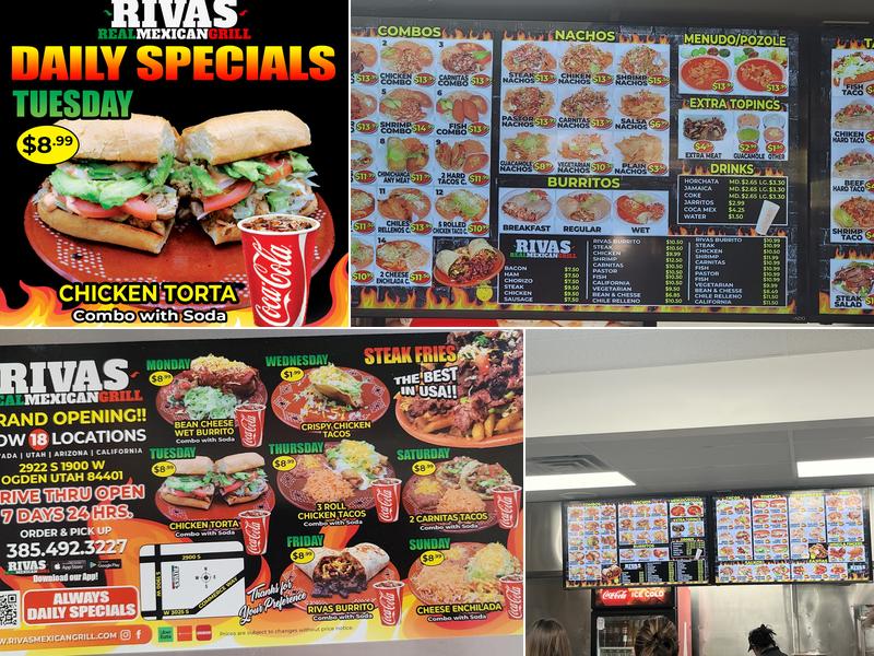 Rivas Mexican Grill #18 Menu