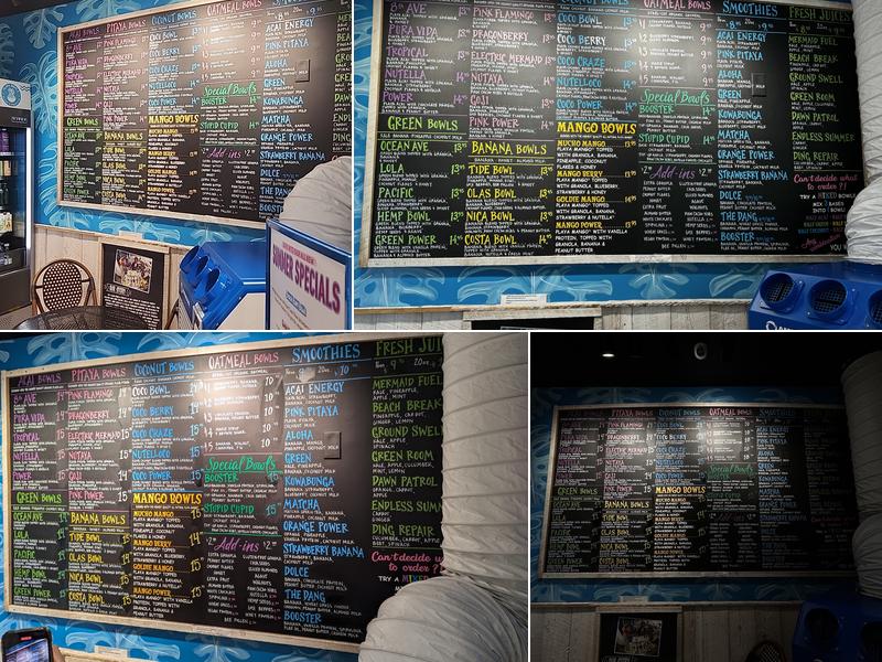 Playa Bowls - Times Square Menu