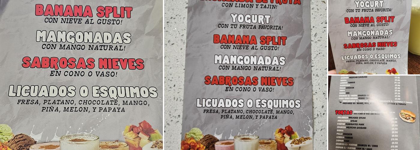 Esparza’s Tacos Menu