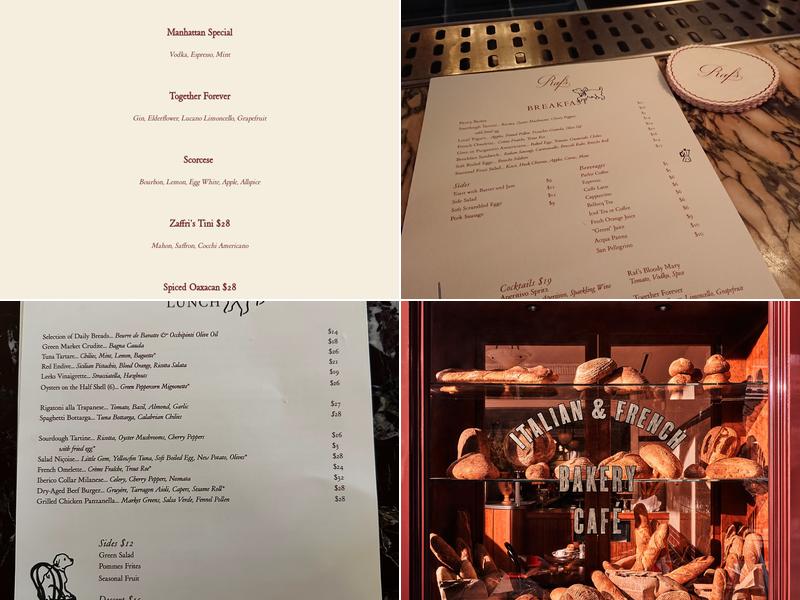 Raf's Menu