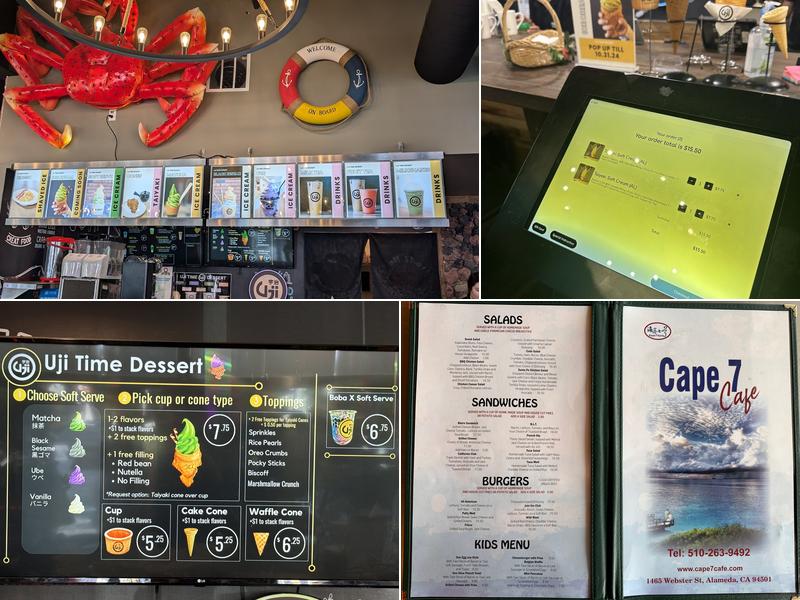 Cape 7 Cafe Menu