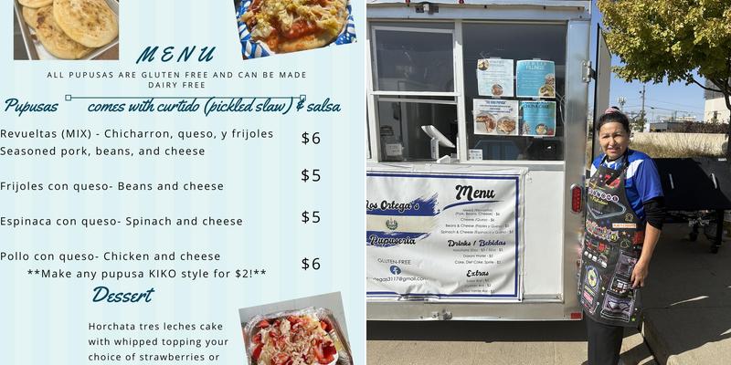 Los Ortegas Pupuseria Menu