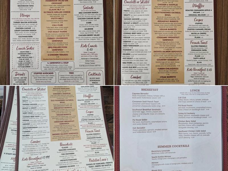 Corner Square Cafe Menu