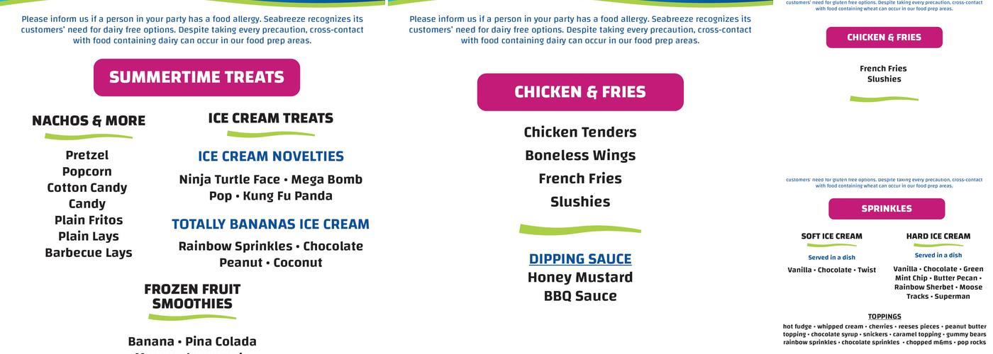 Chicken 'N' Fries Menu