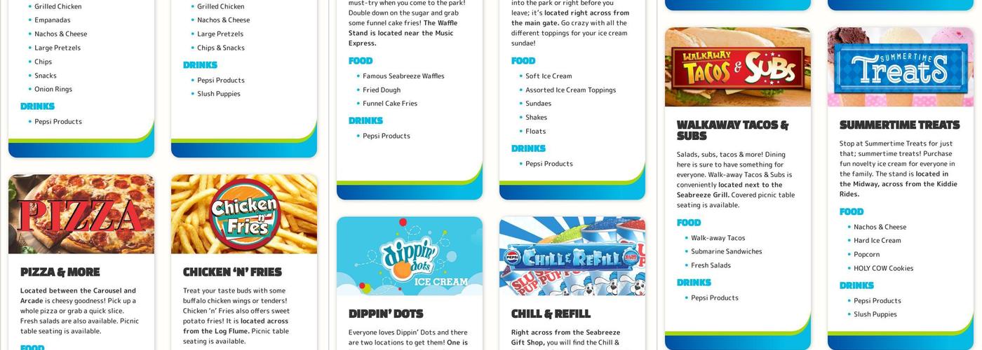 Seabreeze Grill Menu