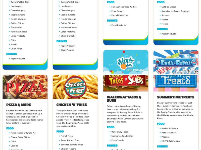 Seabreeze Grill Menu