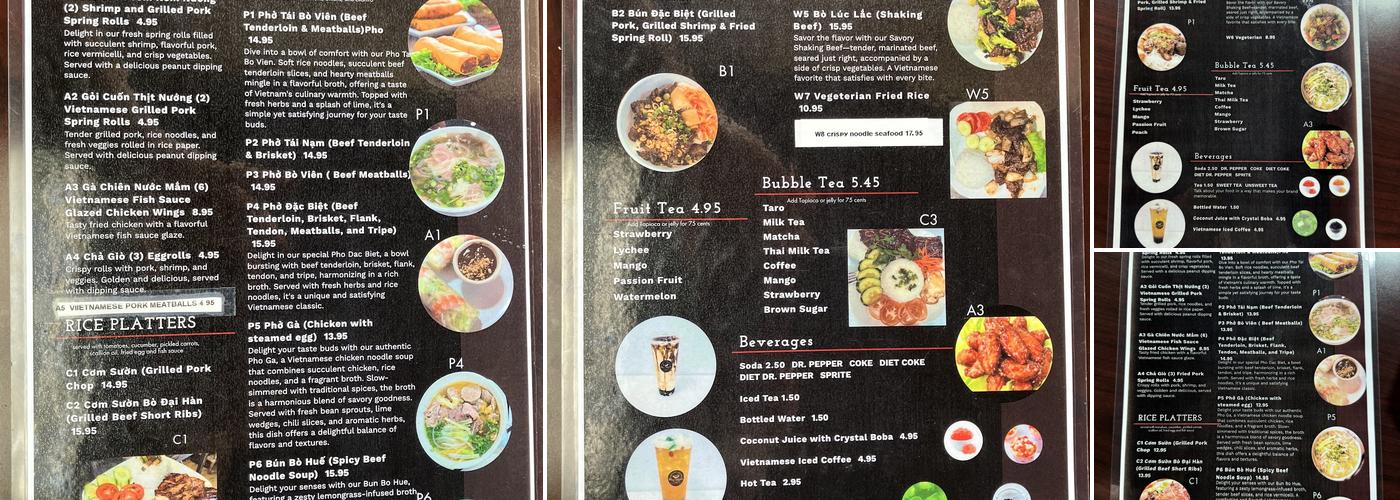 Pho Winn Menu