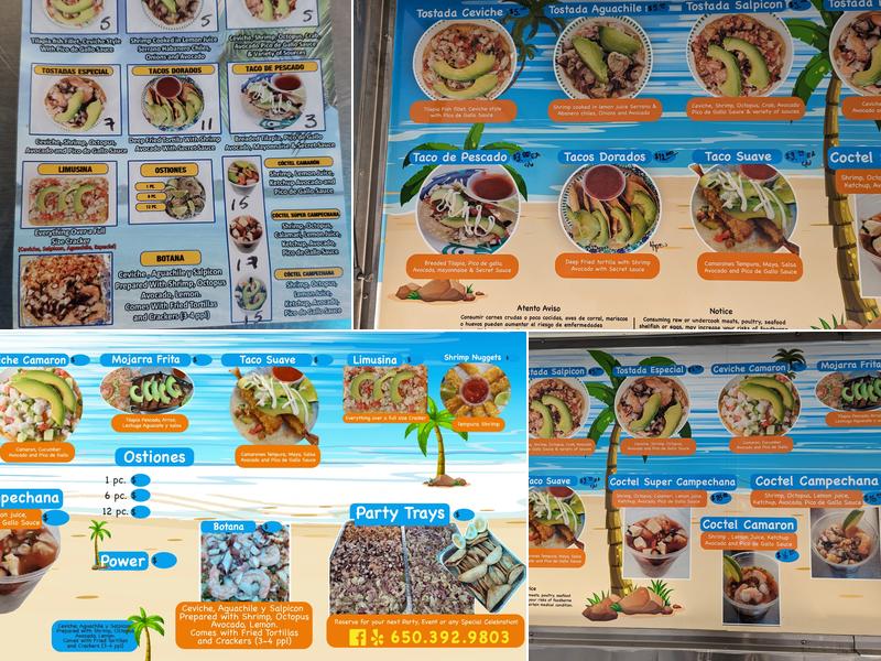 Mariscos el pariente #2 Menu