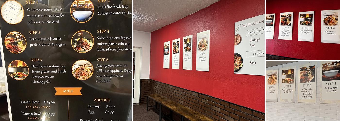 Mongolian BBQ Grill Menu