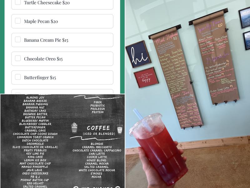 Good Life Nutrition Menu