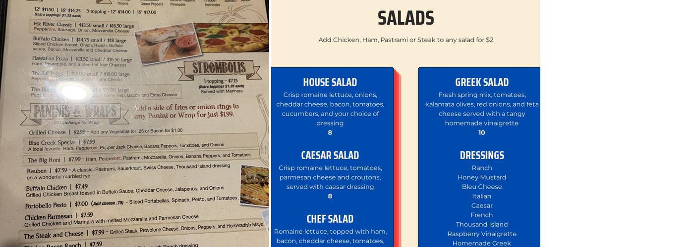 Viv's Menu