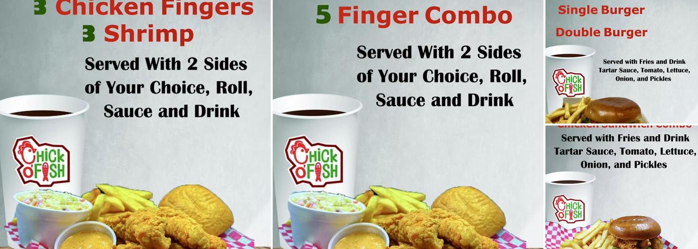 Chick O' Fish Menu
