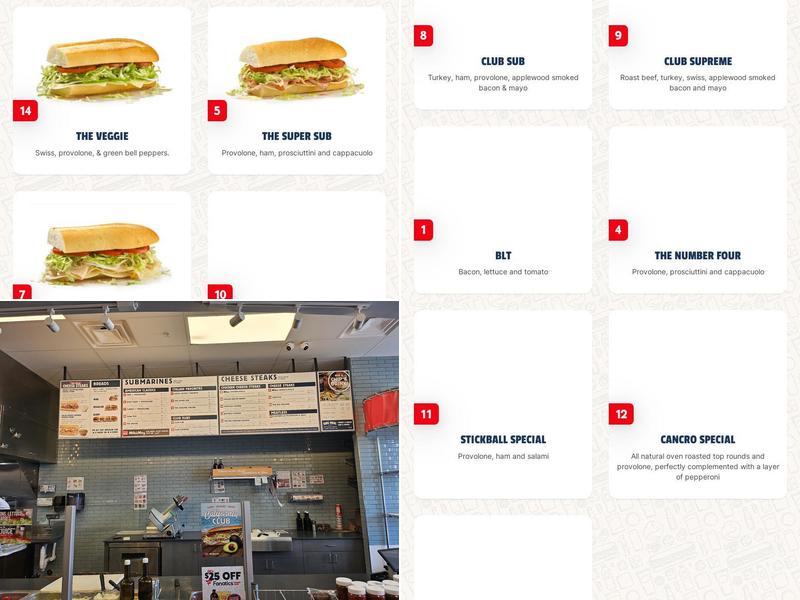 Jersey Mike's Subs Menu
