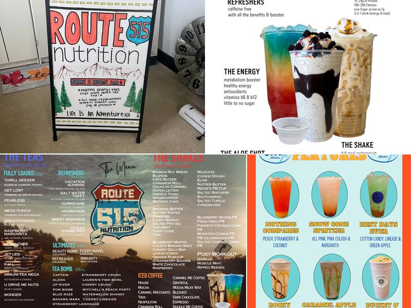 Route 515 Nutrition Menu