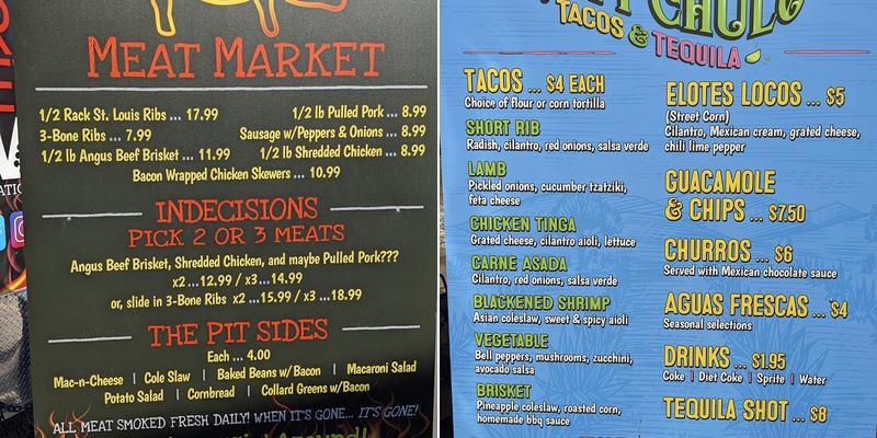 The Yard Menu