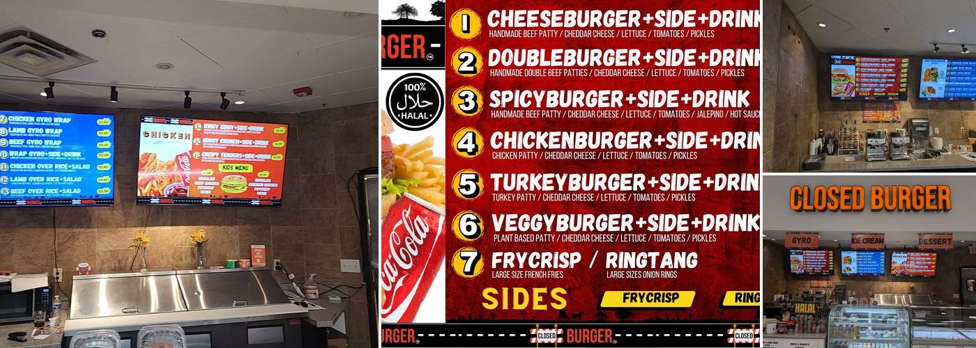 Closed Burger Menu