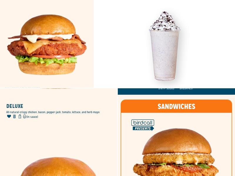 Birdcall Menu