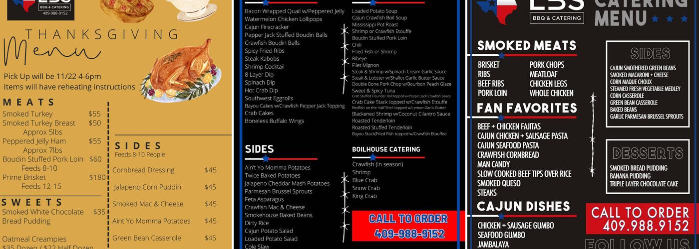 LBS BBQ & Catering Menu