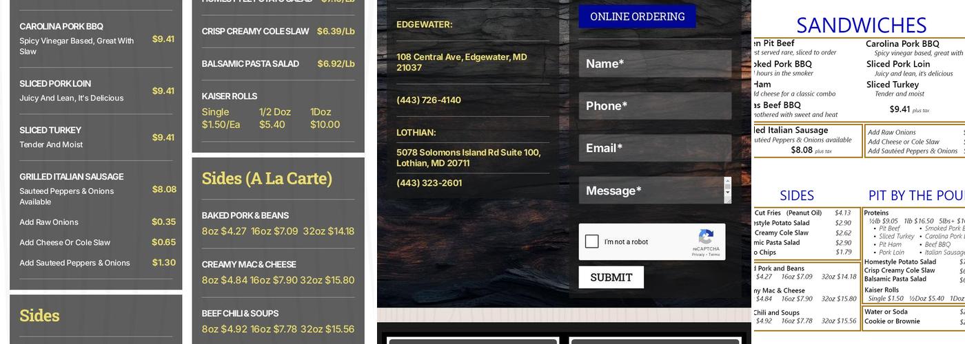 Bayside Bull Menu