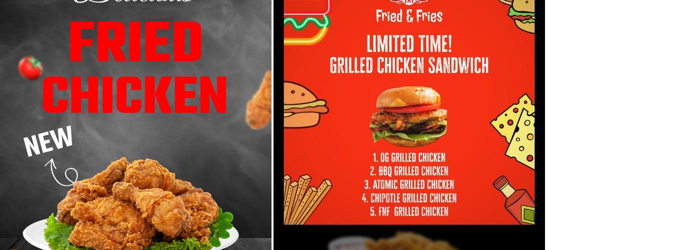 Fried and Fries, California Maryland Menu