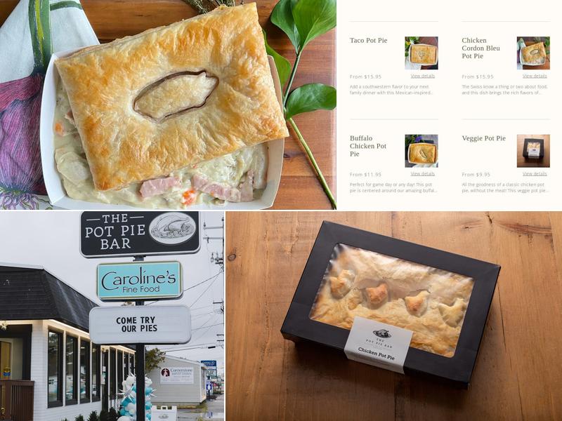 The Pot Pie Bar Menu