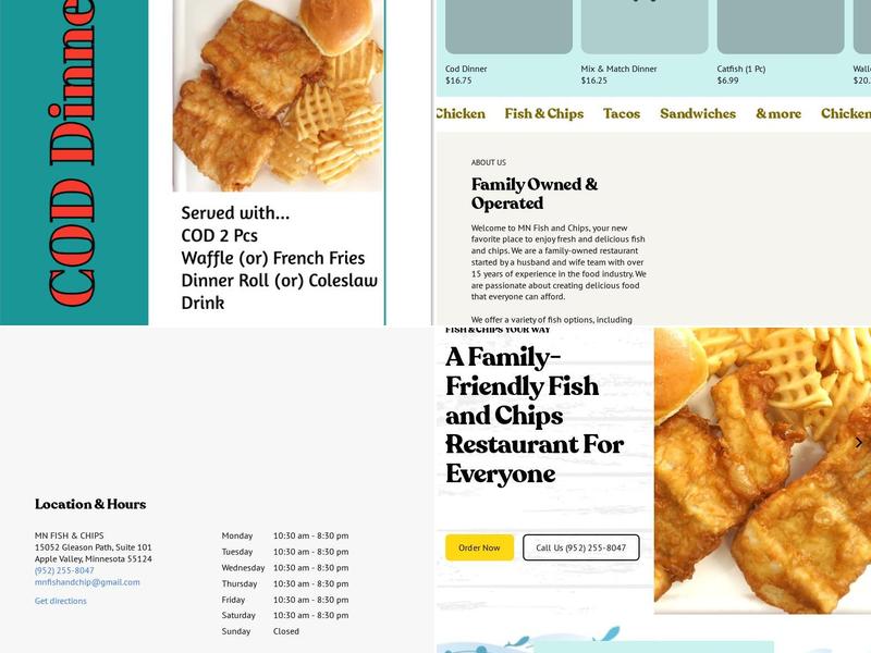 MN Fish & Chips Menu