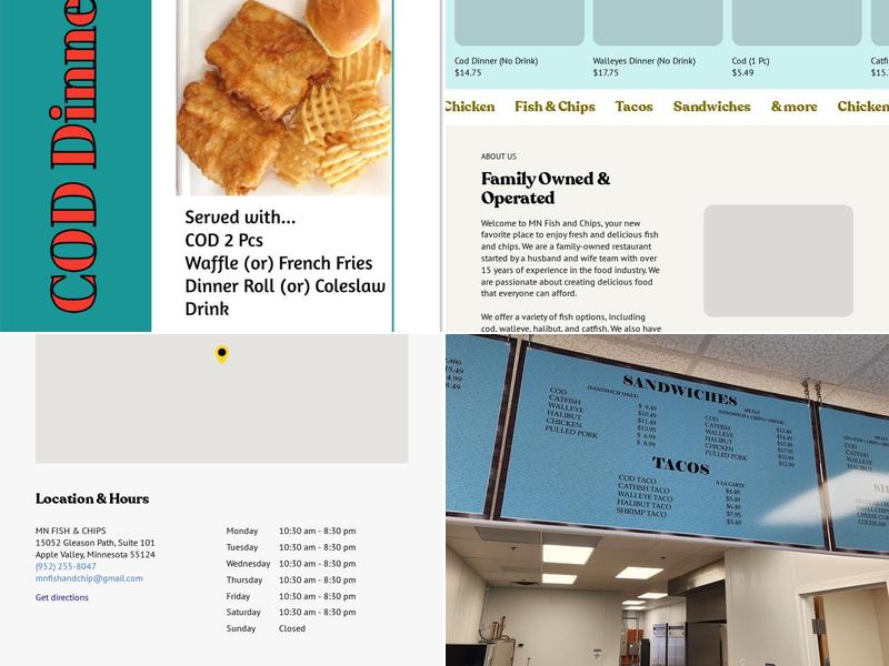 MN Fish & Chips Menu