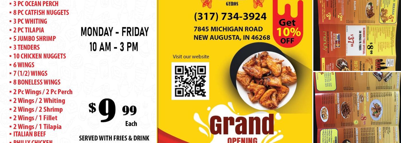 Chicago Fish Chicken Gyro Menu