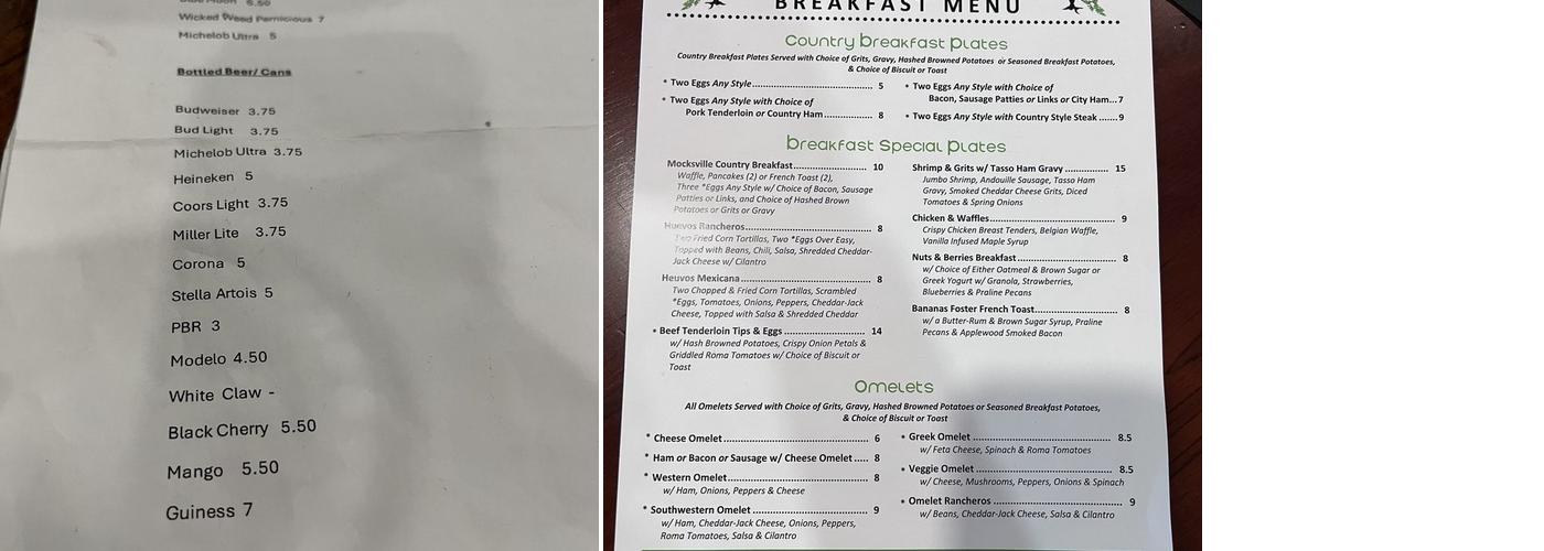 Olive Tree Menu