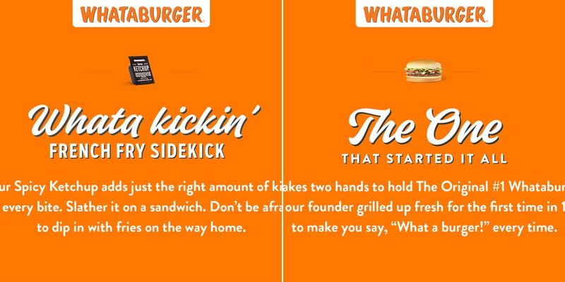 Whataburger Menu