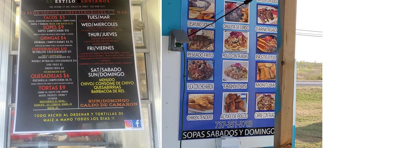 El Sitio K-tracho Menu