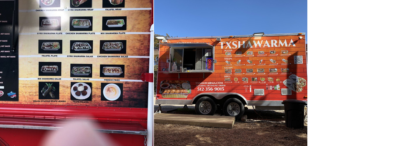 Tx shawarma Menu