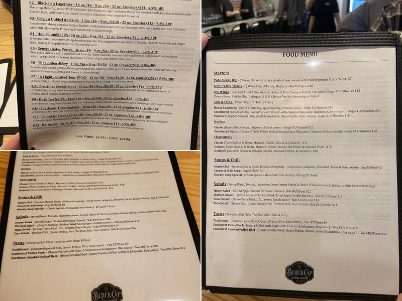 Black Cap Brewing Company, Red Lion Menu, Reviews (26), Photos (17