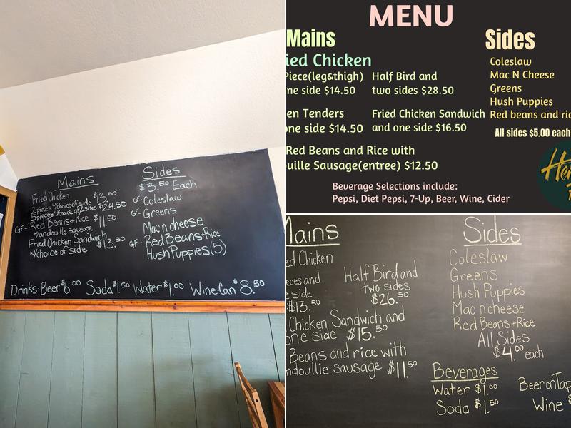 Hen & Flour Menu