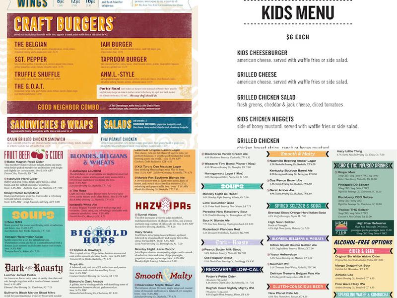 M.L.Rose Craft Beer & Burgers - Gallatin Menu