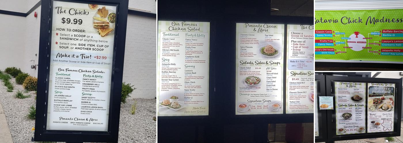 Chicken Salad Chick Menu