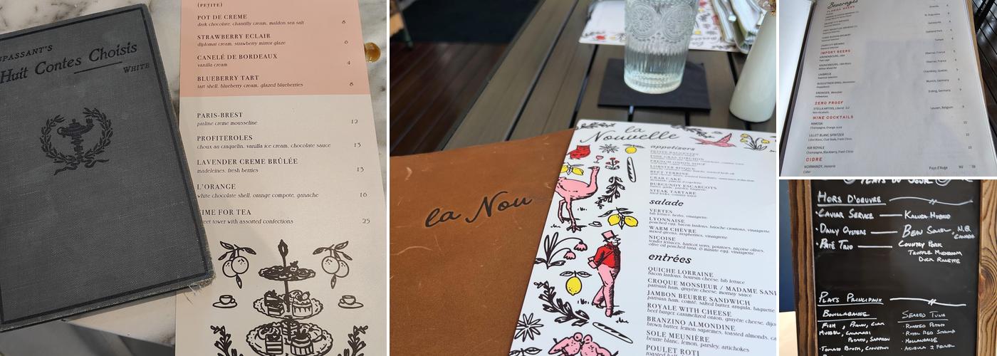 La Nouvelle Bistro Menu