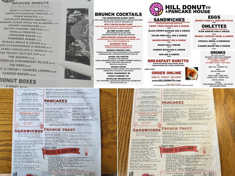 Hill Donut Co & Pancake House - Wilmington, Delaware Menu