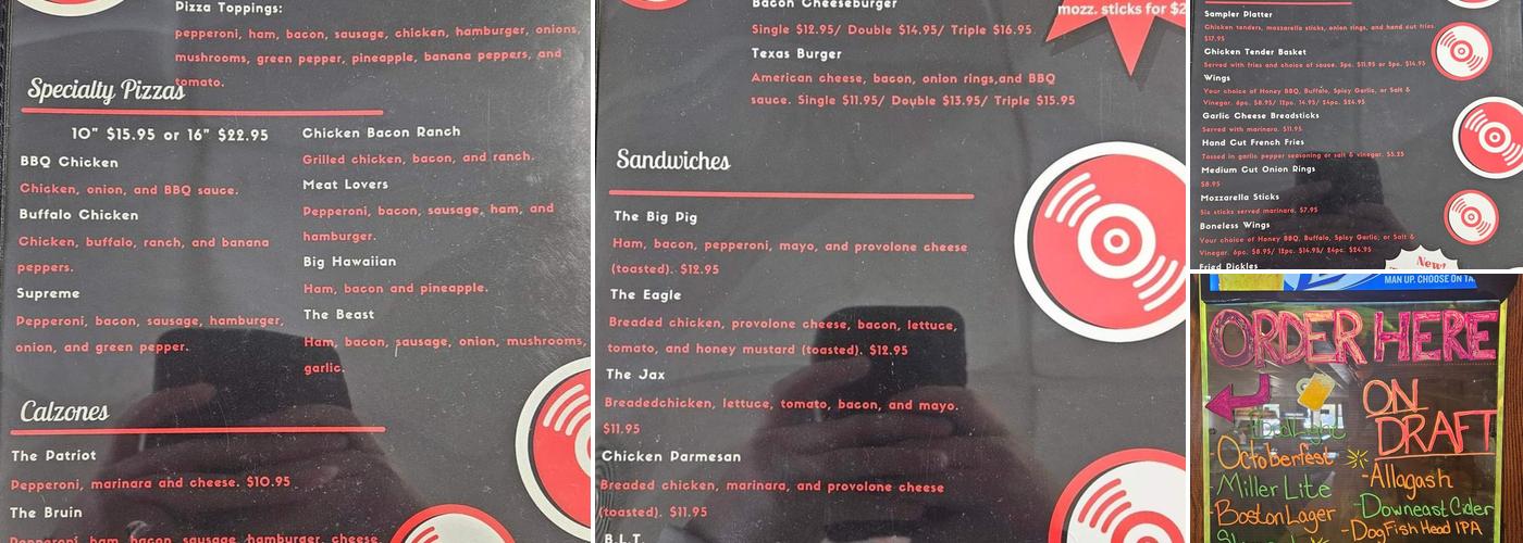 Ellsworth Indoor Golf & Grill Menu