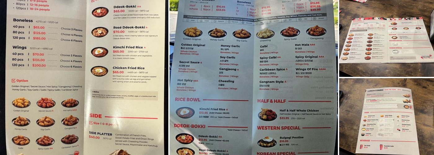 bb.q CHICKEN & PUB Menu