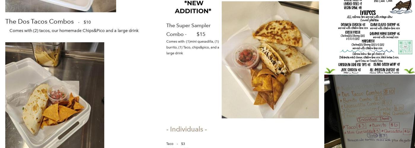 The Ark Food Trailer Menu