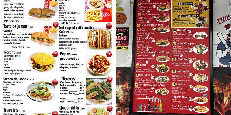 Taqueria La Hawaiiana Menu