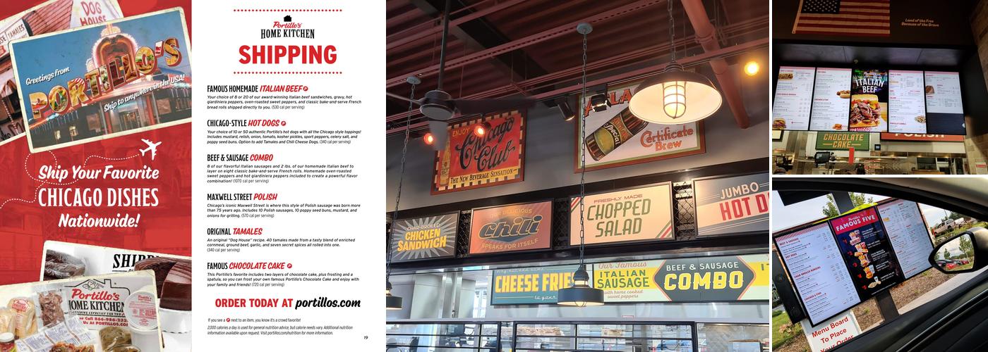 Portillo's Algonquin Menu