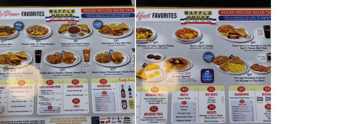 Waffle House Menu