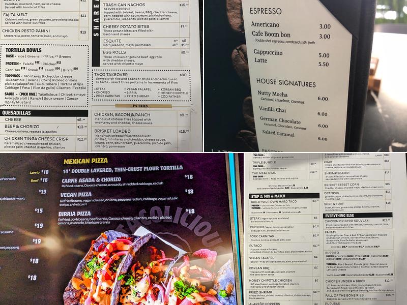 tacolicious Menu