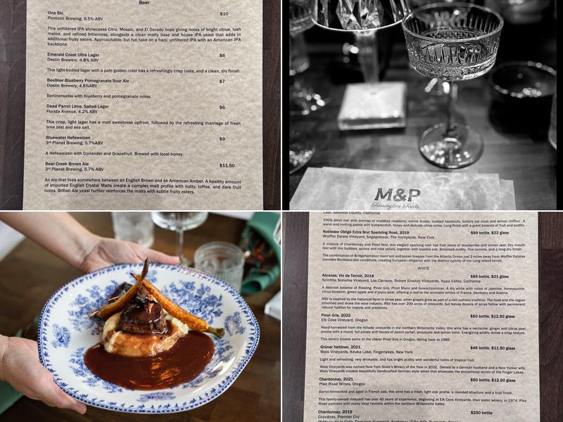 M&P Menu