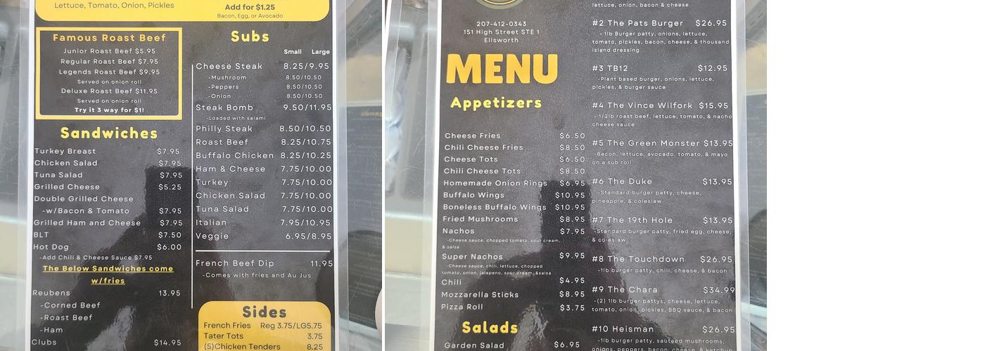 Legends Menu